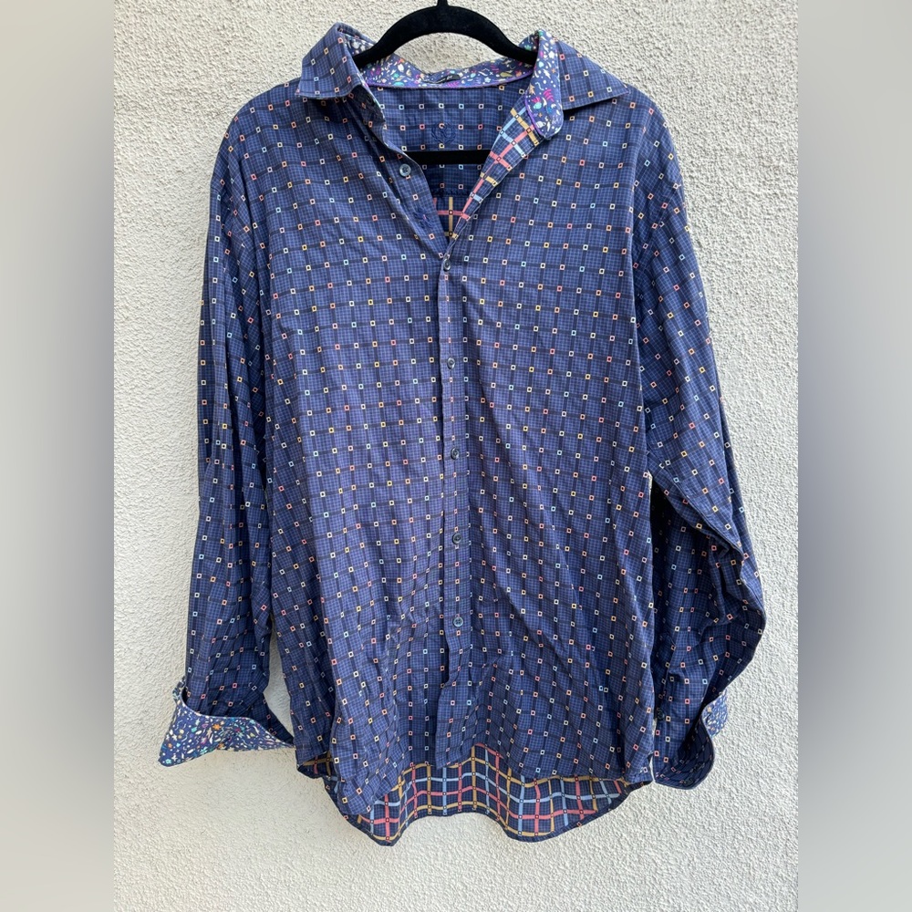 Bugatchi Uomo Men’s Classic Fit Long Sleeve Button Down Shirt